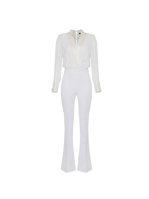 Combined jumpsuit in crepe and viscose ELISABETTA FRANCHI | TU00641E2.360